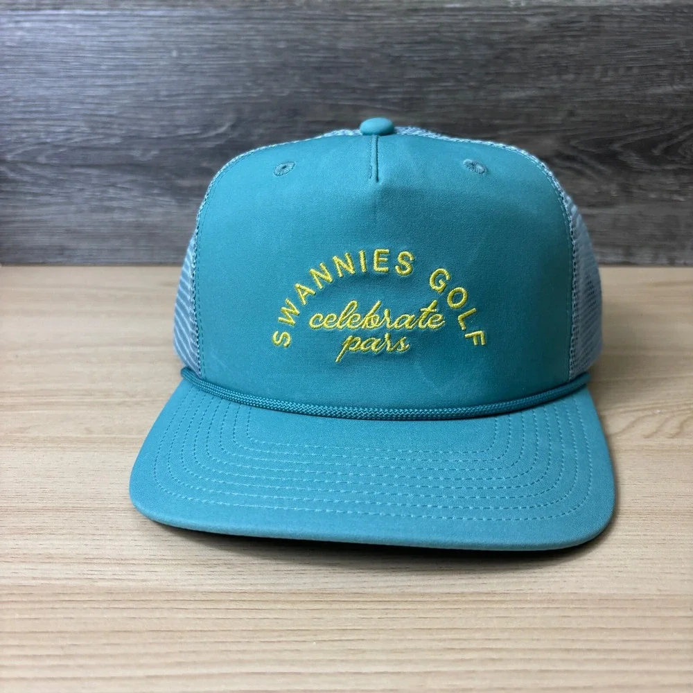 Swannies Hat Cap Snap Back Womens Blue Celebrate Pars Golf Golfing‎ Ladies